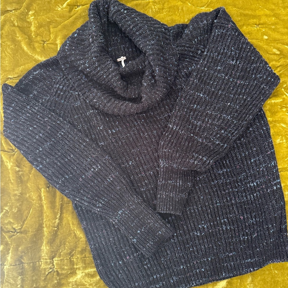 Free People Charcoal Turtleneck Sweater